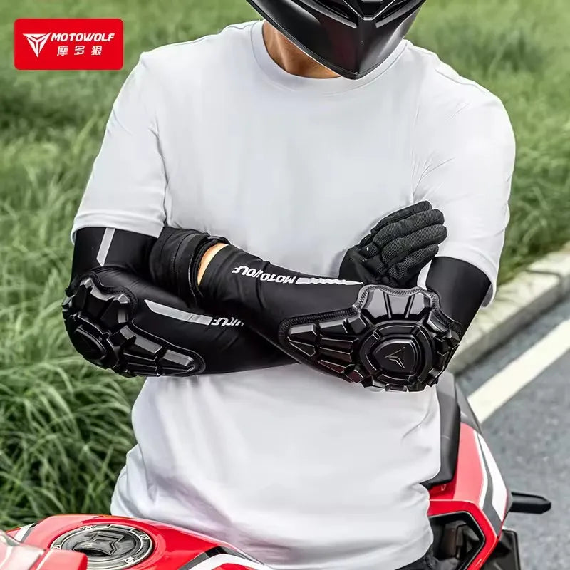 Summer Motorcycle Elbow Pads Mtb Cycling Elbow Protection Motocross Elbow Protector BMX DH ATV Motorcyclist Equipment