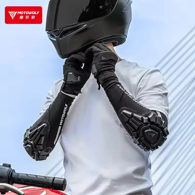 Summer Motorcycle Elbow Pads Mtb Cycling Elbow Protection Motocross Elbow Protector BMX DH ATV Motorcyclist Equipment