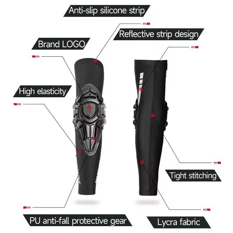 Summer Motorcycle Elbow Pads Mtb Cycling Elbow Protection Motocross Elbow Protector BMX DH ATV Motorcyclist Equipment