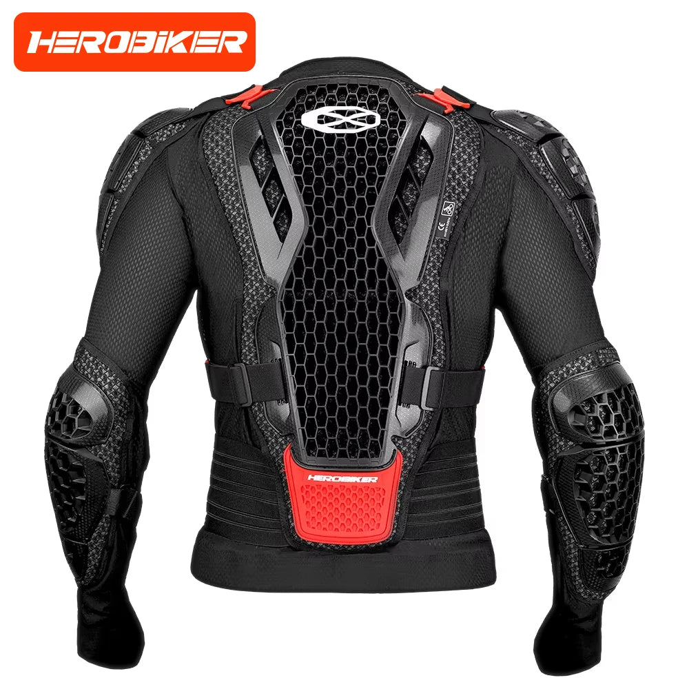 New Motocross Armor Jacket Off-Road Motorcycle Protection Gear anti Crash Chest Back Padding Motorbike Jacket Pants CE Certified