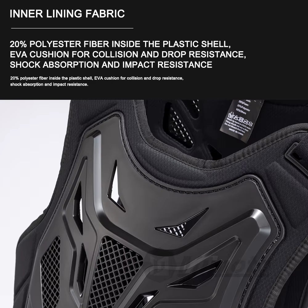 Men'S Motorcycle Riding Armor Vest Off-Road Racing Armor Vest Anti-Collision Motocross Protection Vest Dirt Bike Protection Vest